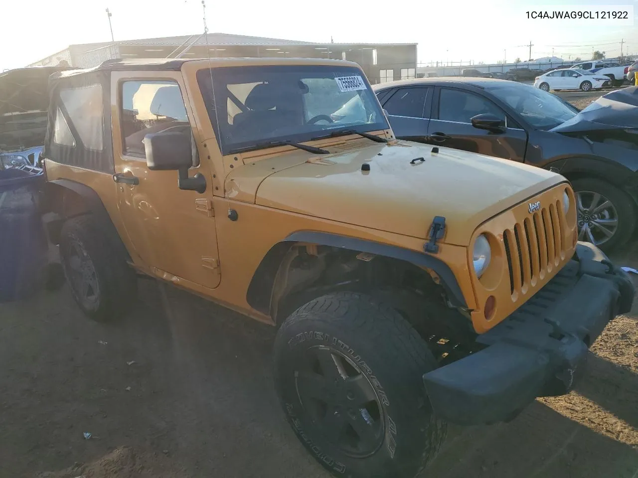 2012 Jeep Wrangler Sport VIN: 1C4AJWAG9CL121922 Lot: 75566824