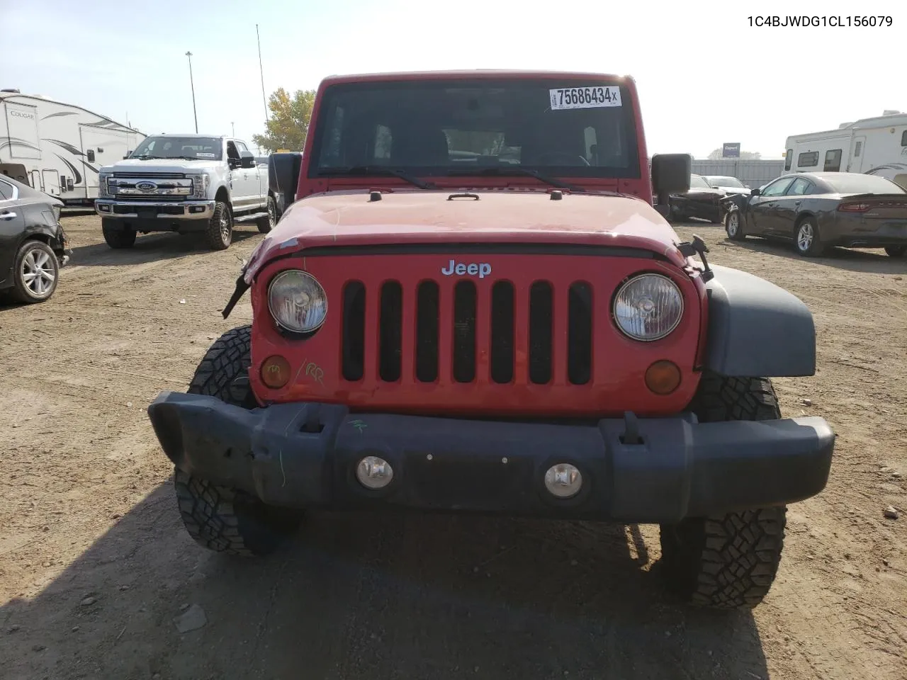 2012 Jeep Wrangler Unlimited Sport VIN: 1C4BJWDG1CL156079 Lot: 75686434