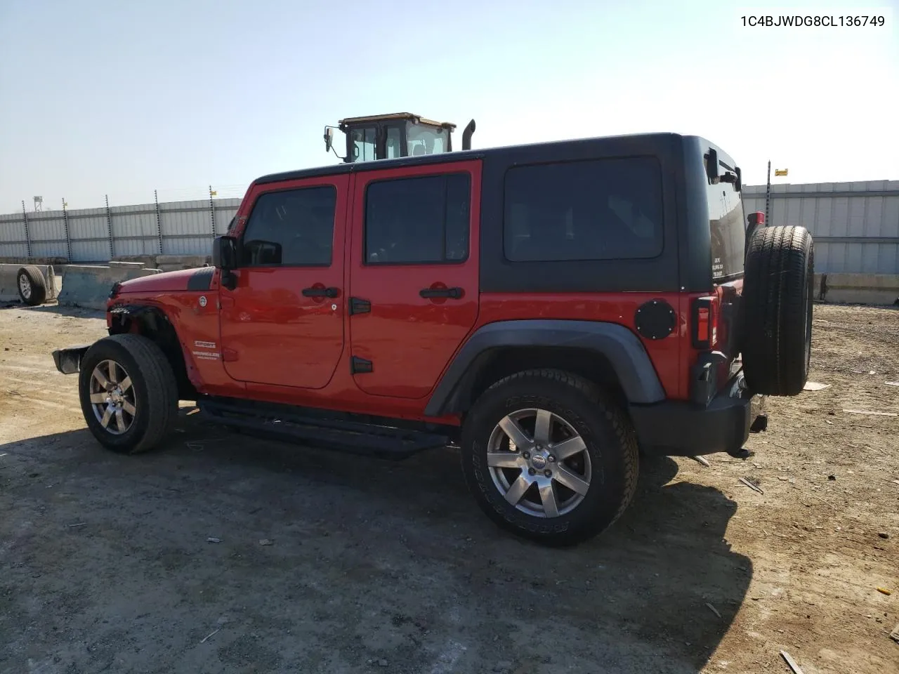 2012 Jeep Wrangler Unlimited Sport VIN: 1C4BJWDG8CL136749 Lot: 75714874