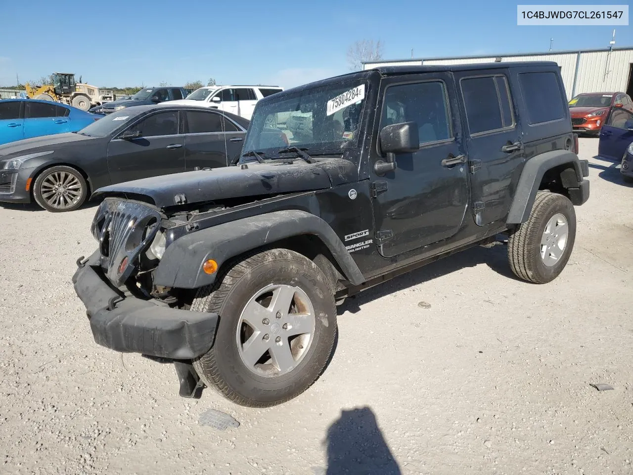 2012 Jeep Wrangler Unlimited Sport VIN: 1C4BJWDG7CL261547 Lot: 75804284