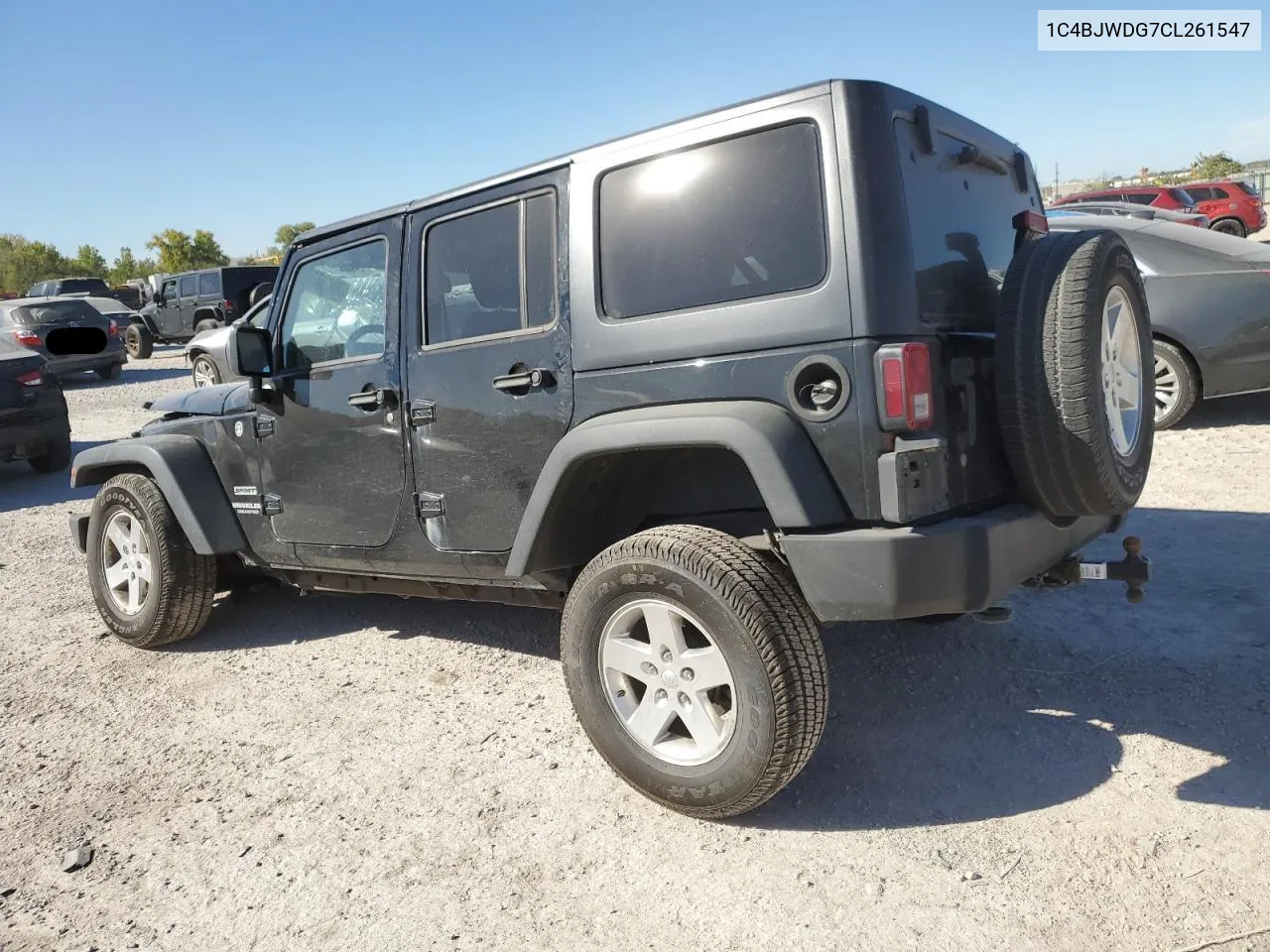 2012 Jeep Wrangler Unlimited Sport VIN: 1C4BJWDG7CL261547 Lot: 75804284