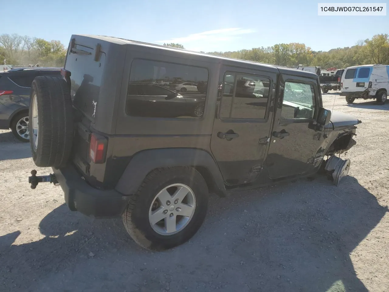 2012 Jeep Wrangler Unlimited Sport VIN: 1C4BJWDG7CL261547 Lot: 75804284