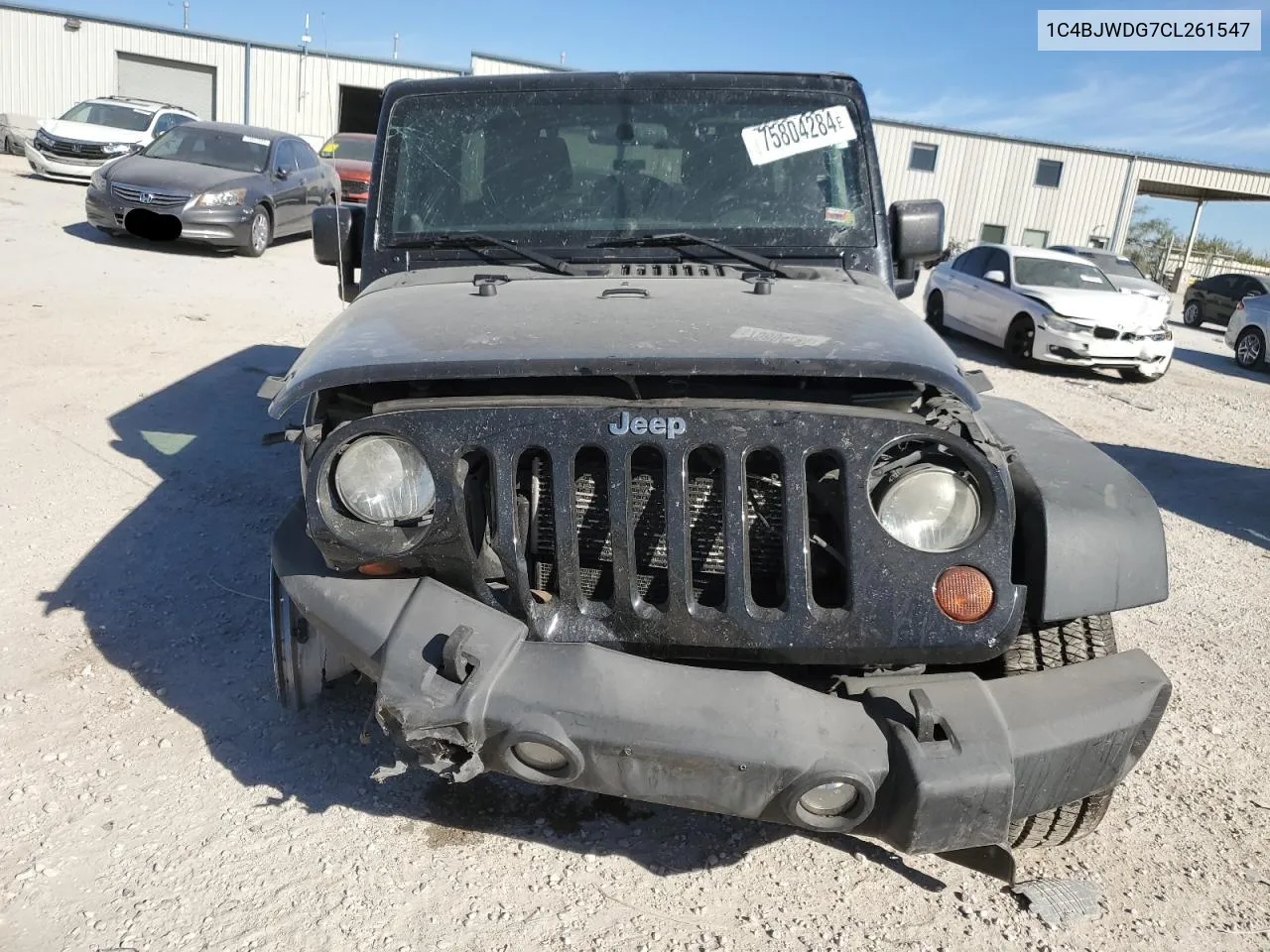 2012 Jeep Wrangler Unlimited Sport VIN: 1C4BJWDG7CL261547 Lot: 75804284