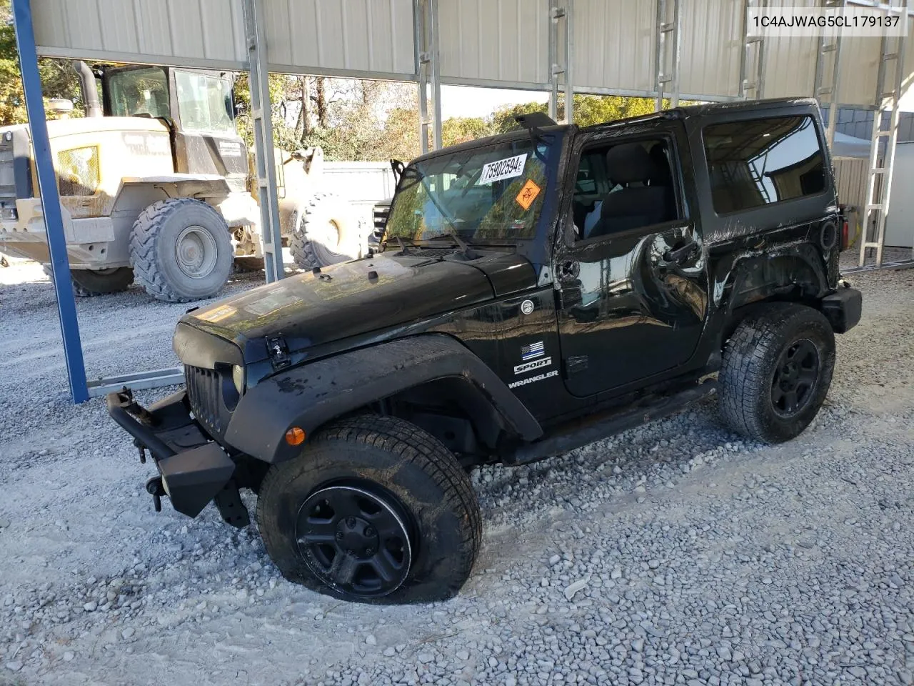 2012 Jeep Wrangler Sport VIN: 1C4AJWAG5CL179137 Lot: 75902594