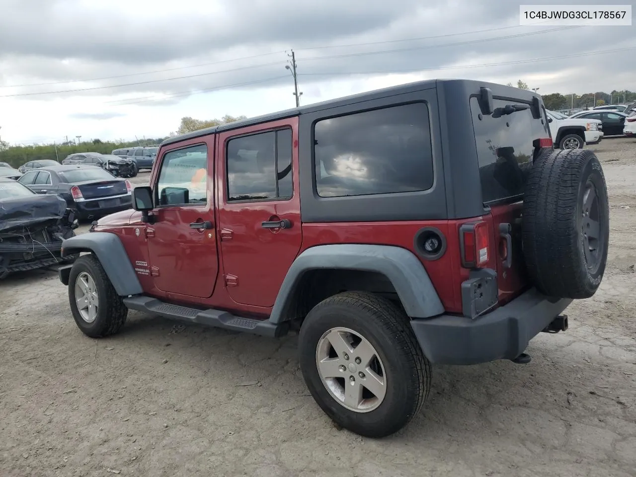 2012 Jeep Wrangler Unlimited Sport VIN: 1C4BJWDG3CL178567 Lot: 76085084