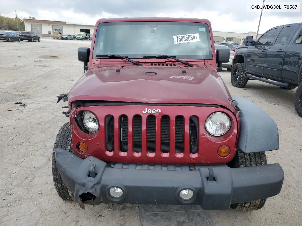 2012 Jeep Wrangler Unlimited Sport VIN: 1C4BJWDG3CL178567 Lot: 76085084