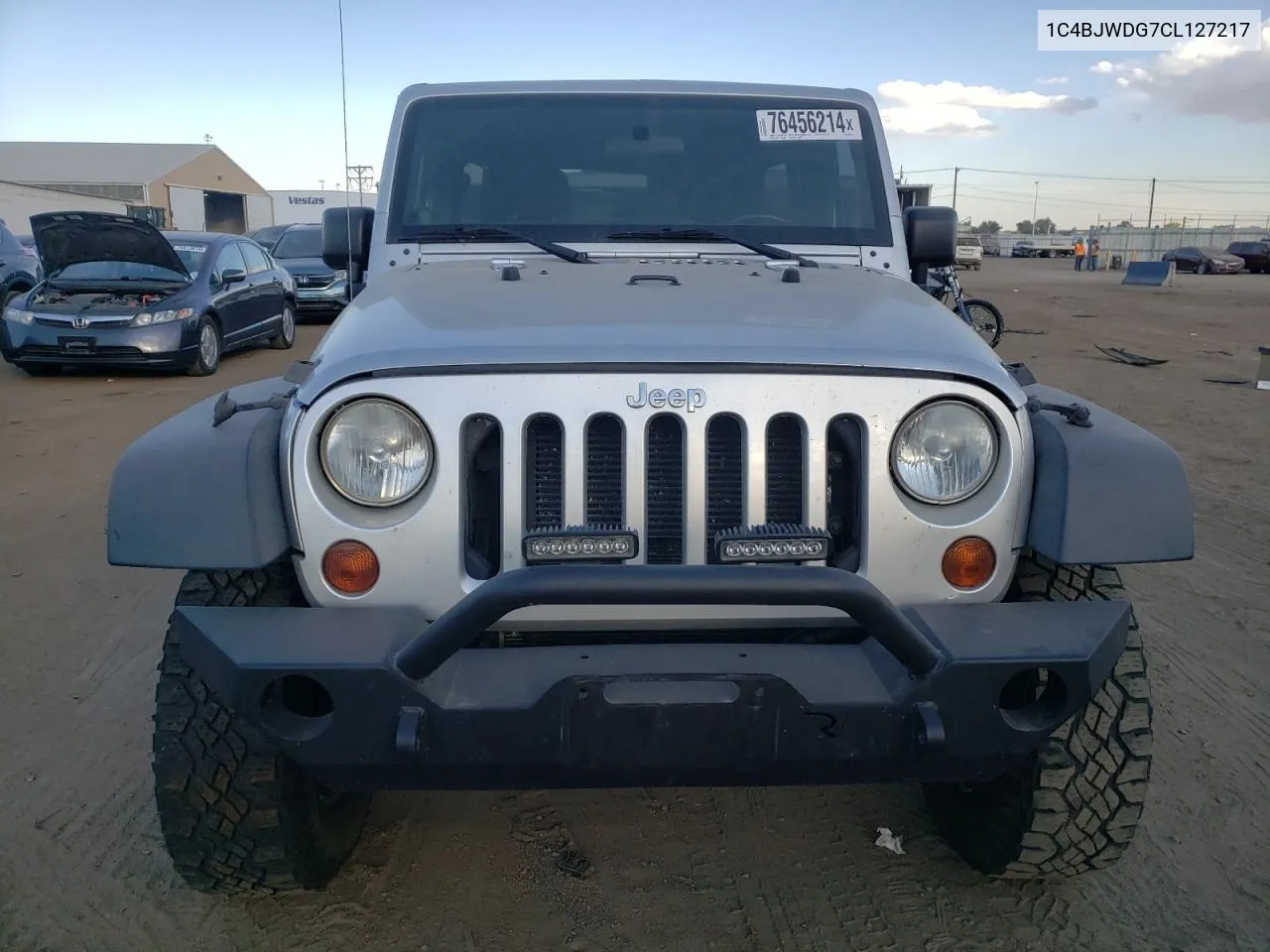 2012 Jeep Wrangler Unlimited Sport VIN: 1C4BJWDG7CL127217 Lot: 76456214