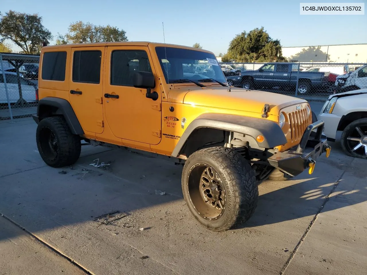 2012 Jeep Wrangler Unlimited Sport VIN: 1C4BJWDGXCL135702 Lot: 76553094