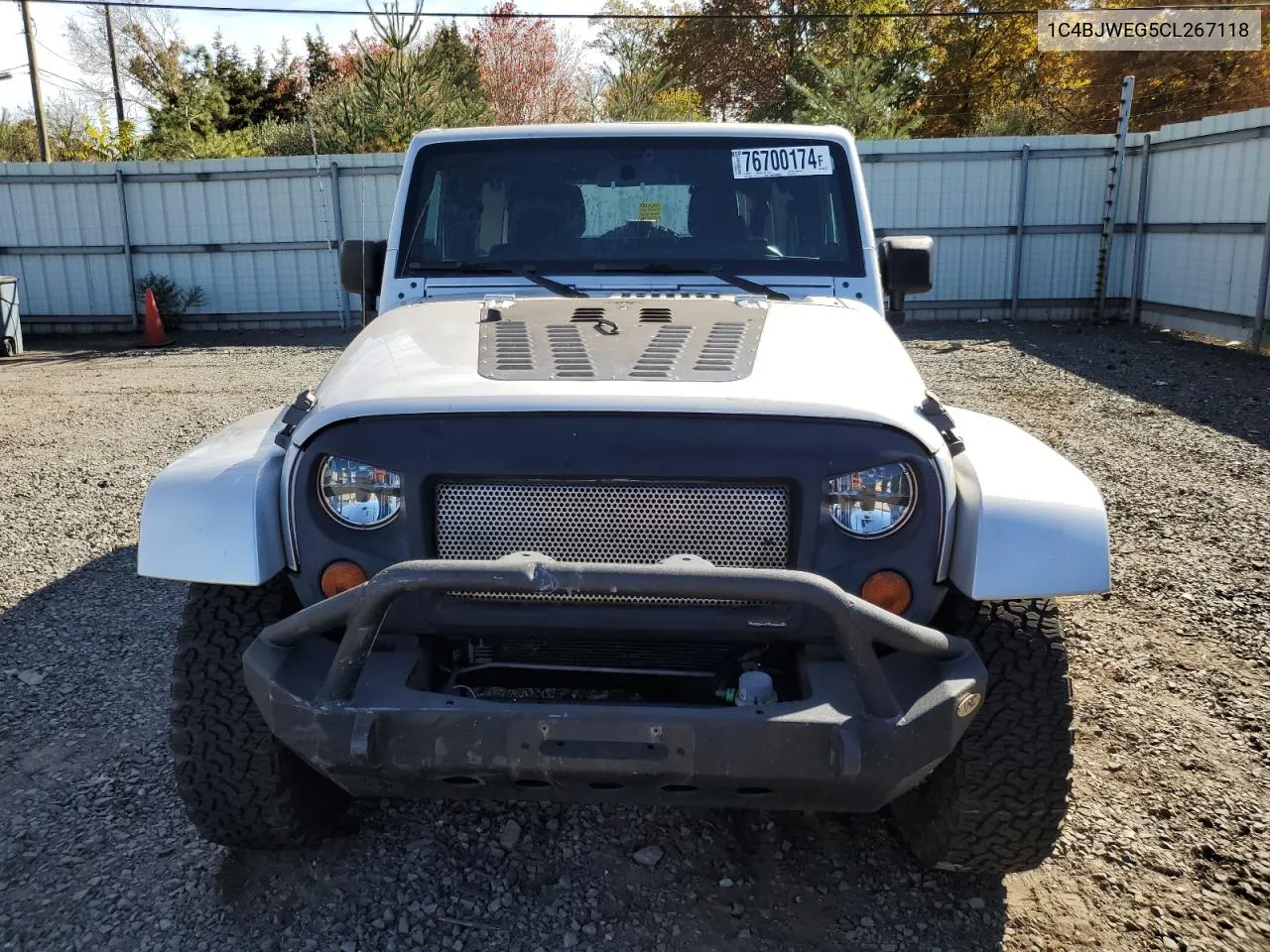 2012 Jeep Wrangler Unlimited Sahara VIN: 1C4BJWEG5CL267118 Lot: 76700174