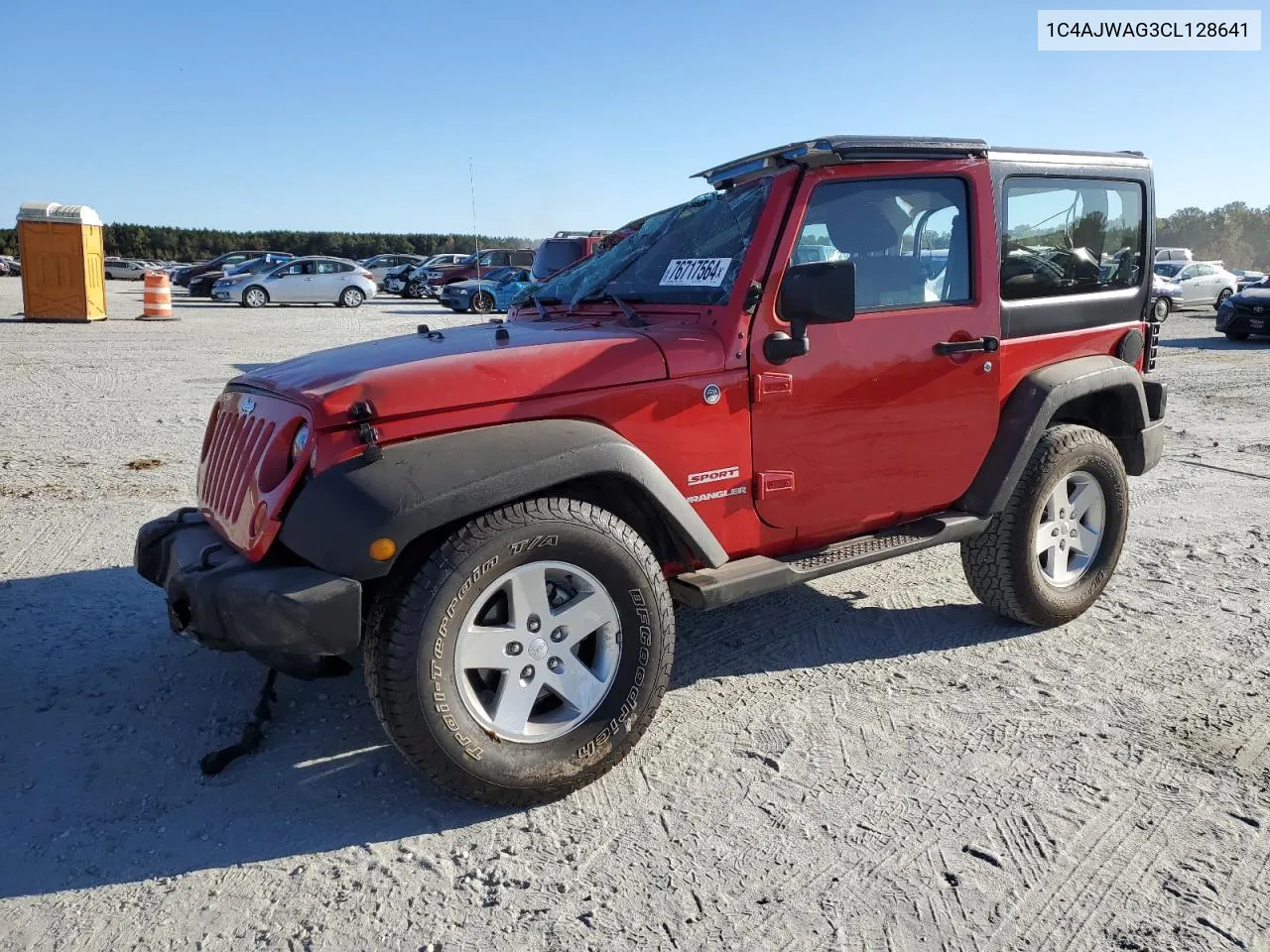 2012 Jeep Wrangler Sport VIN: 1C4AJWAG3CL128641 Lot: 76717564