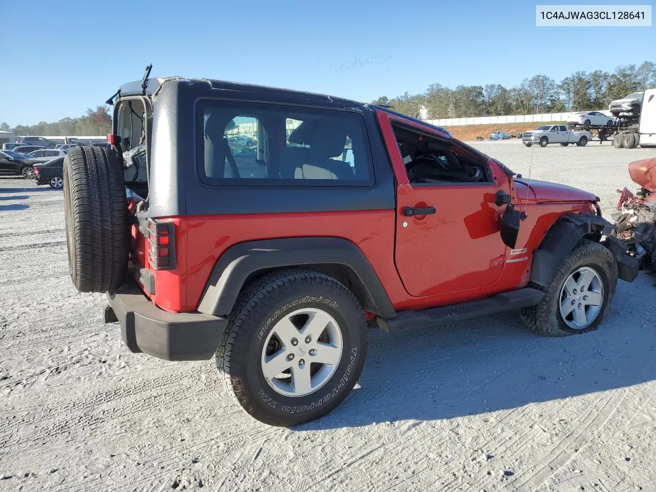 2012 Jeep Wrangler Sport VIN: 1C4AJWAG3CL128641 Lot: 76717564