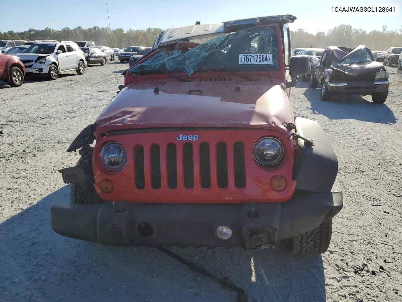 2012 Jeep Wrangler Sport VIN: 1C4AJWAG3CL128641 Lot: 76717564