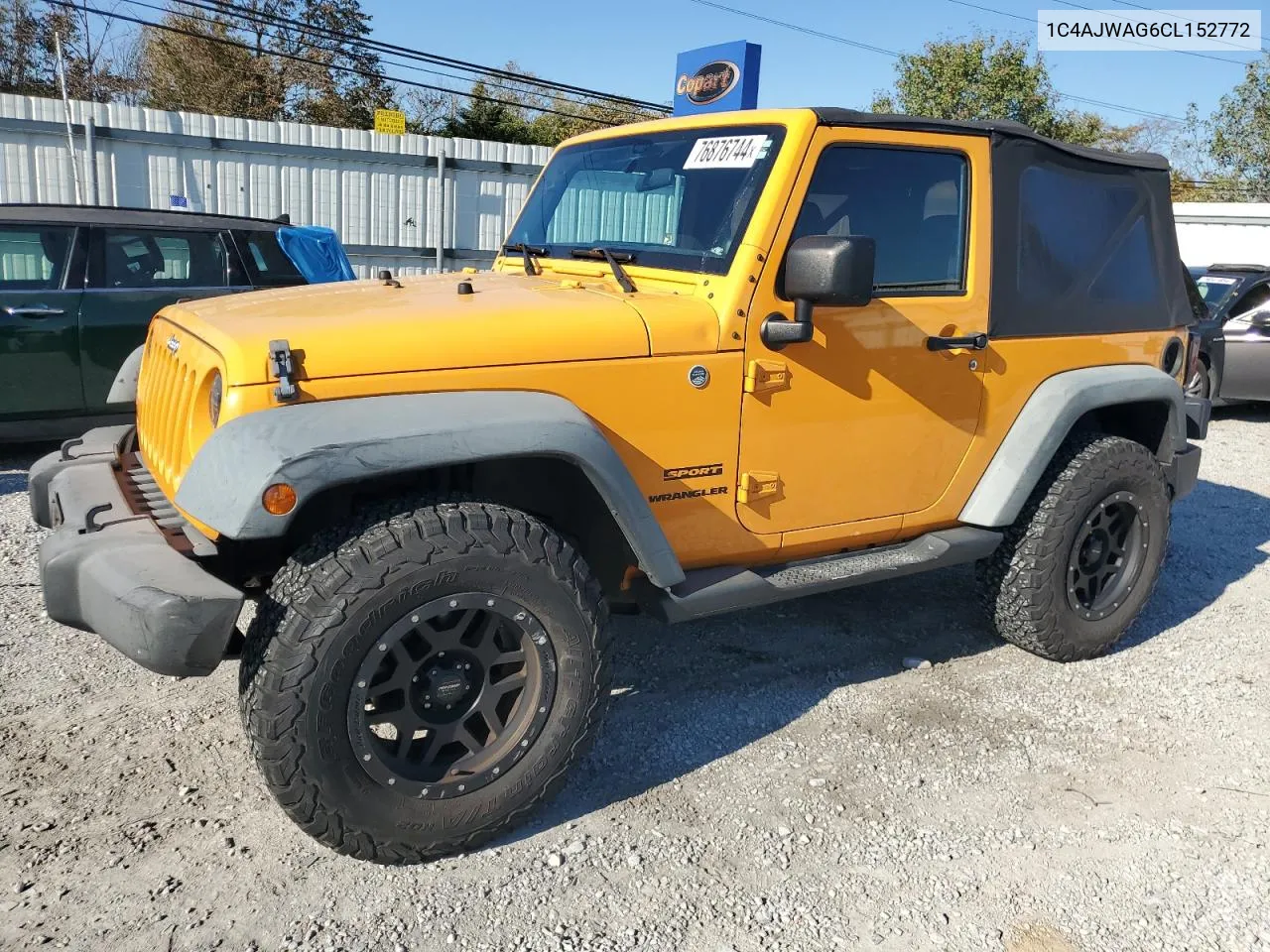 2012 Jeep Wrangler Sport VIN: 1C4AJWAG6CL152772 Lot: 76876744