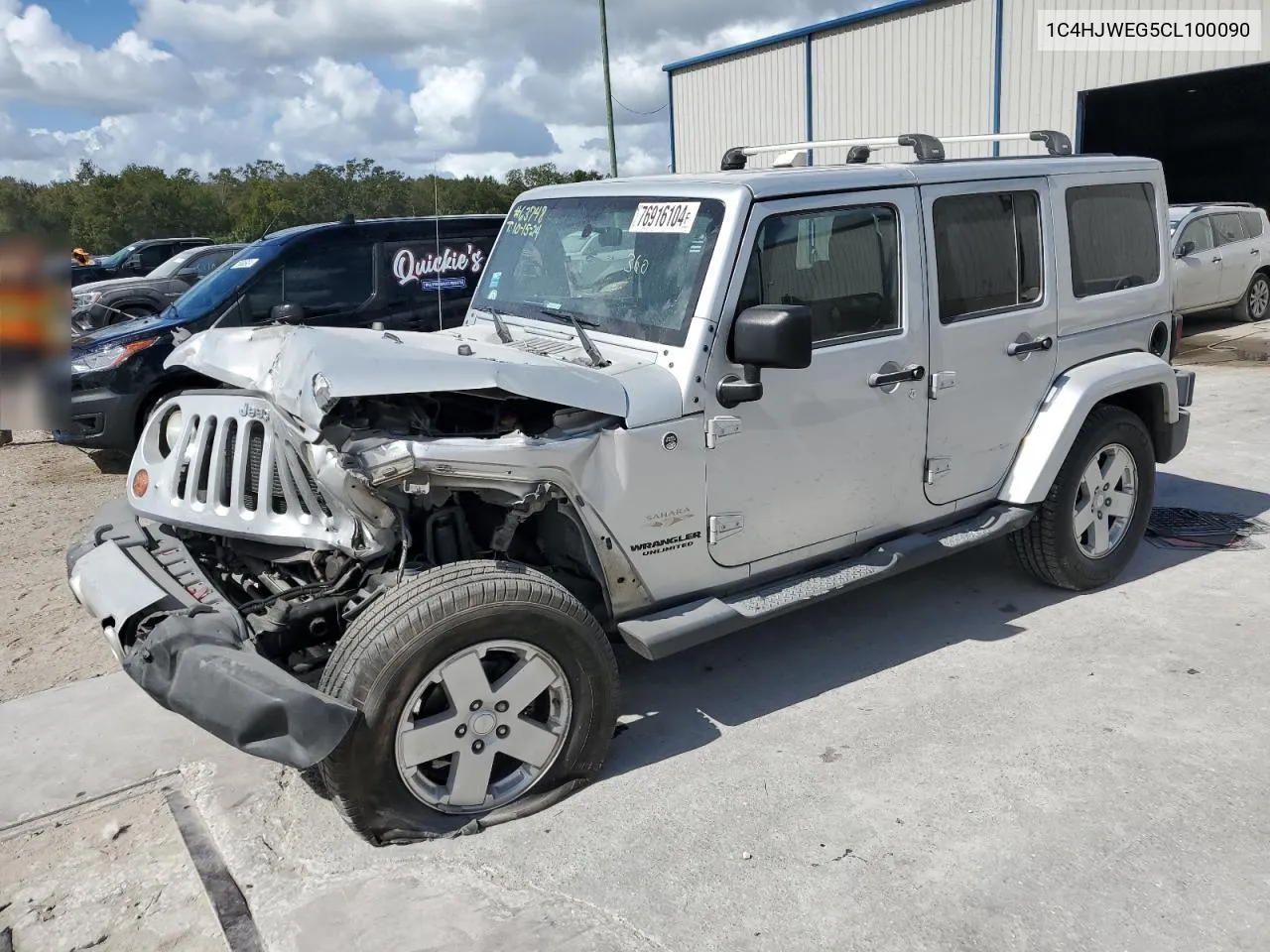 2012 Jeep Wrangler Unlimited Sahara VIN: 1C4HJWEG5CL100090 Lot: 76916104