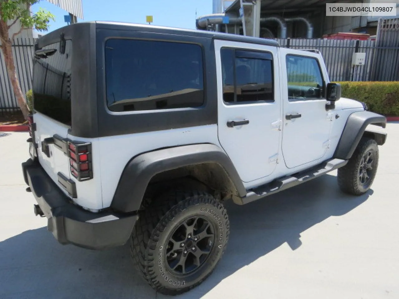 2012 Jeep Wrangler Unlimited Sport VIN: 1C4BJWDG4CL109807 Lot: 77028174