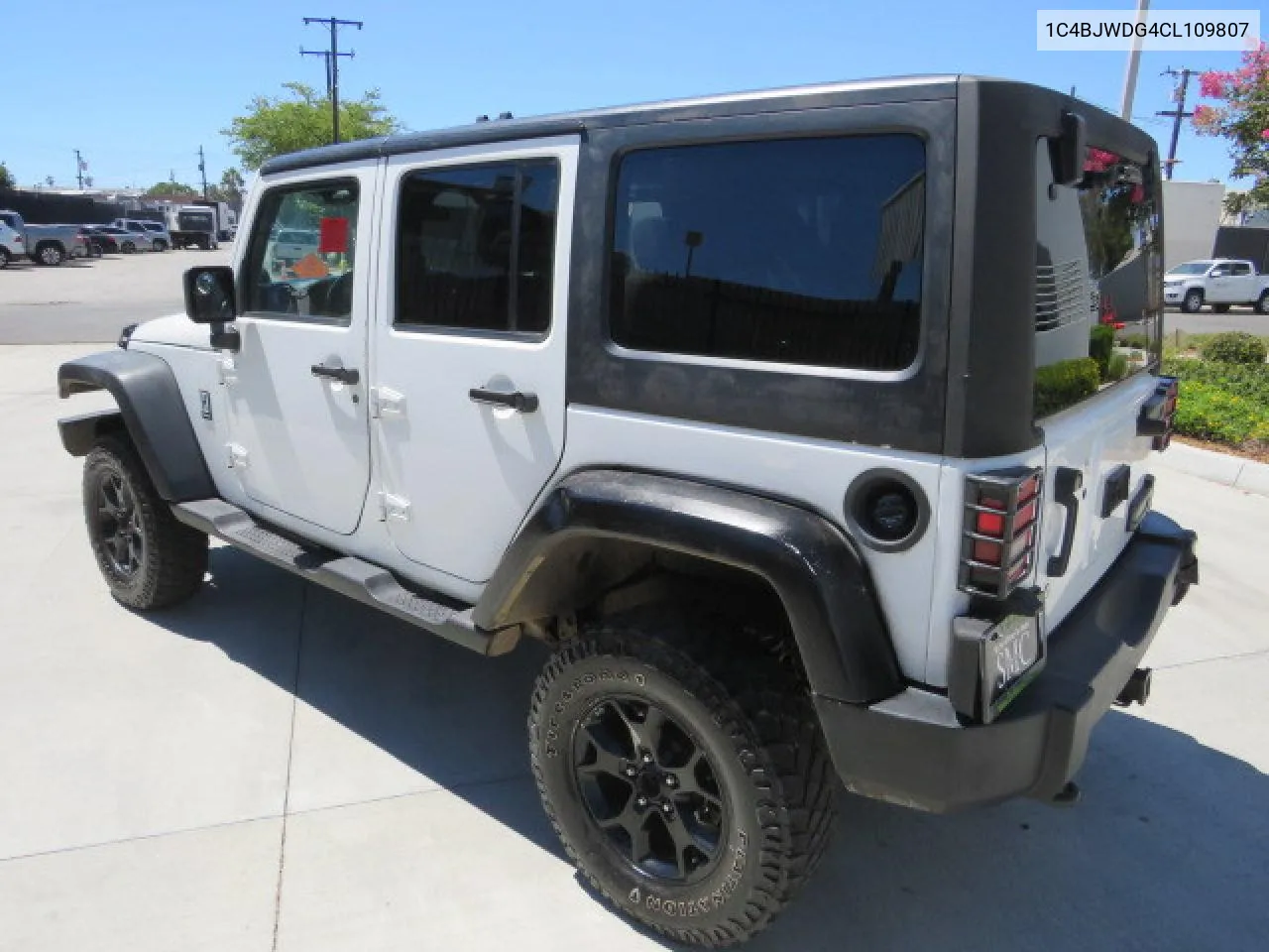 2012 Jeep Wrangler Unlimited Sport VIN: 1C4BJWDG4CL109807 Lot: 77028174