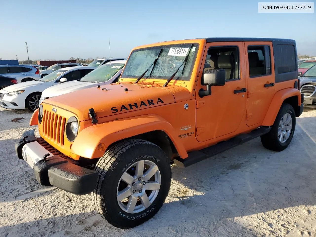 2012 Jeep Wrangler Unlimited Sahara VIN: 1C4BJWEG4CL277719 Lot: 77558614