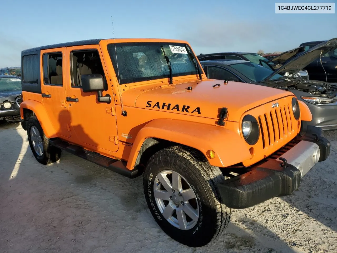 2012 Jeep Wrangler Unlimited Sahara VIN: 1C4BJWEG4CL277719 Lot: 77558614