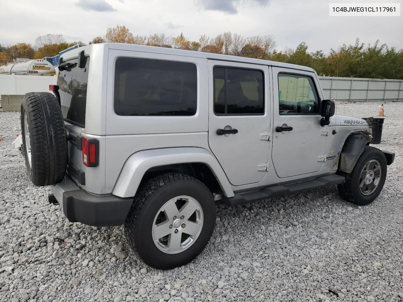 2012 Jeep Wrangler Unlimited Sahara VIN: 1C4BJWEG1CL117961 Lot: 77594034