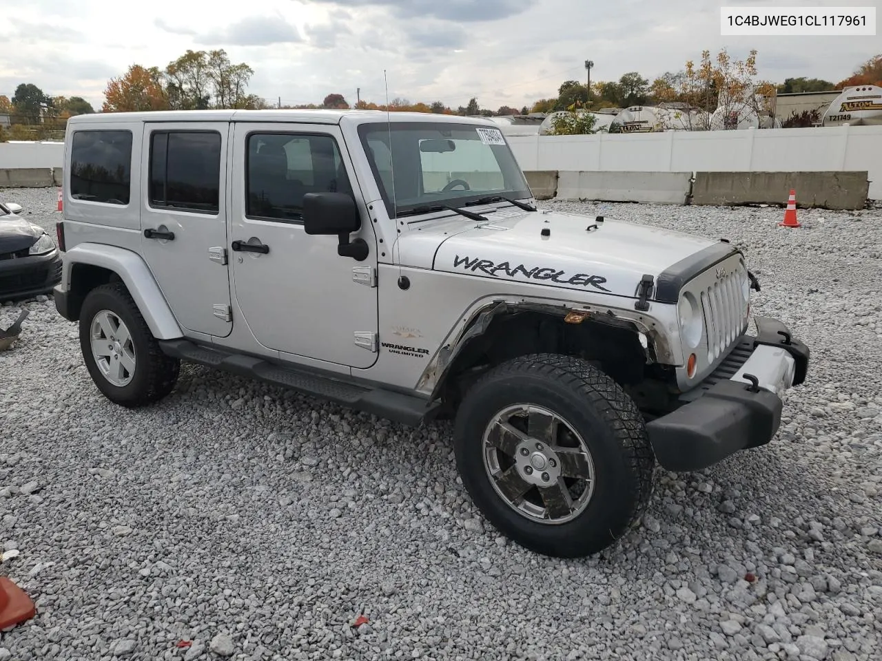 2012 Jeep Wrangler Unlimited Sahara VIN: 1C4BJWEG1CL117961 Lot: 77594034