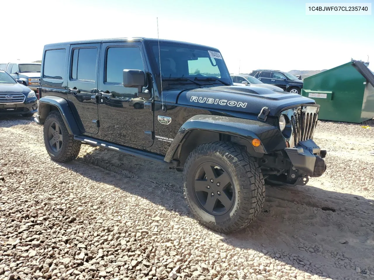 2012 Jeep Wrangler Unlimited Rubicon VIN: 1C4BJWFG7CL235740 Lot: 78640924