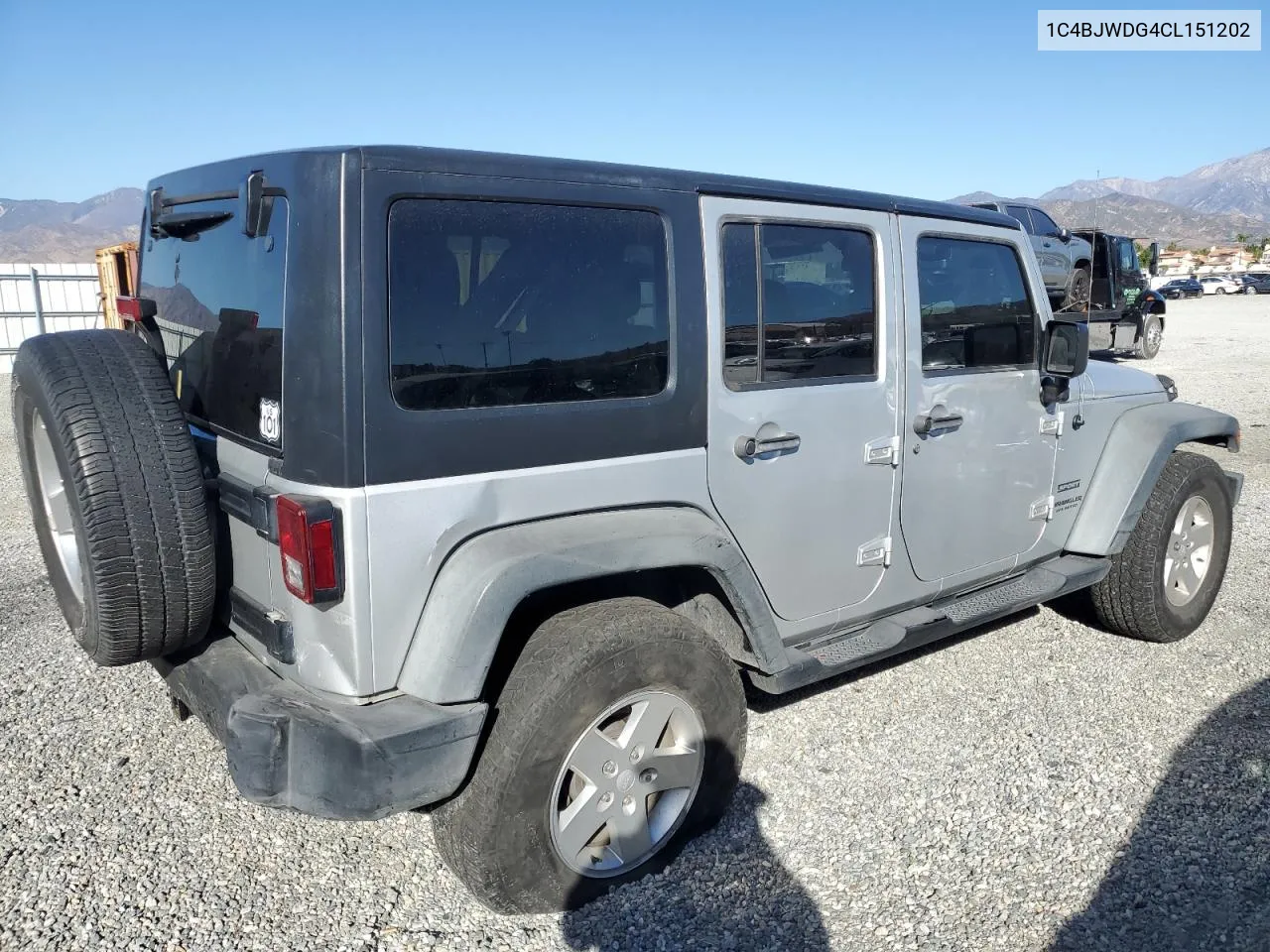 2012 Jeep Wrangler Unlimited Sport VIN: 1C4BJWDG4CL151202 Lot: 79455864