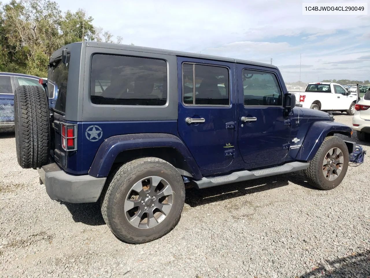 2012 Jeep Wrangler Unlimited Sport VIN: 1C4BJWDG4CL290049 Lot: 79970544