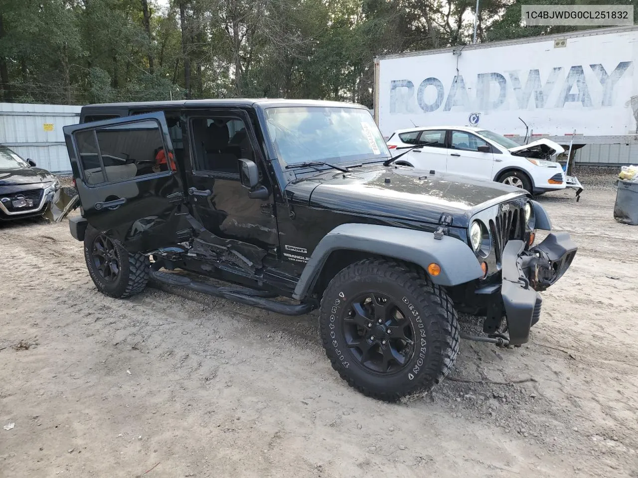 2012 Jeep Wrangler Unlimited Sport VIN: 1C4BJWDG0CL251832 Lot: 80344554