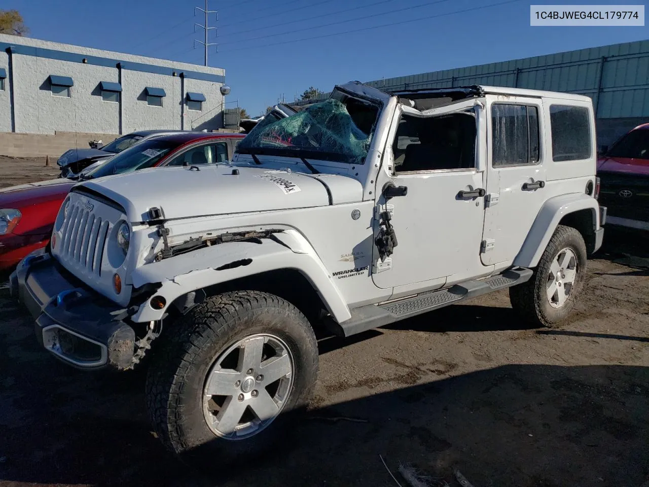 2012 Jeep Wrangler Unlimited Sahara VIN: 1C4BJWEG4CL179774 Lot: 81138994