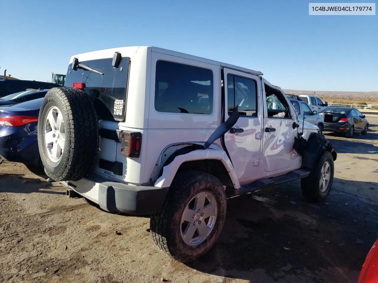 2012 Jeep Wrangler Unlimited Sahara VIN: 1C4BJWEG4CL179774 Lot: 81138994