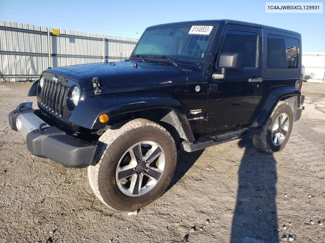 2012 Jeep Wrangler Sahara VIN: 1C4AJWBGXCL125931 Lot: 81548853