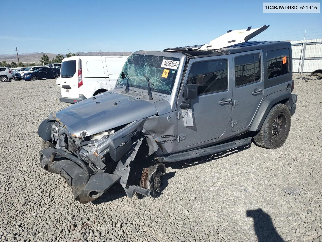 2013 Jeep Wrangler Unlimited Sport VIN: 1C4BJWDG3DL621916 Lot: 44236164