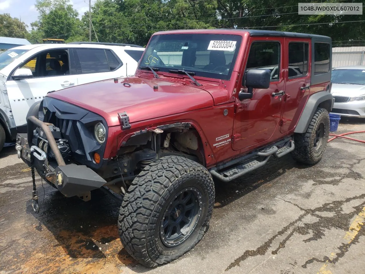 2013 Jeep Wrangler Unlimited Sport VIN: 1C4BJWDGXDL607012 Lot: 52203304