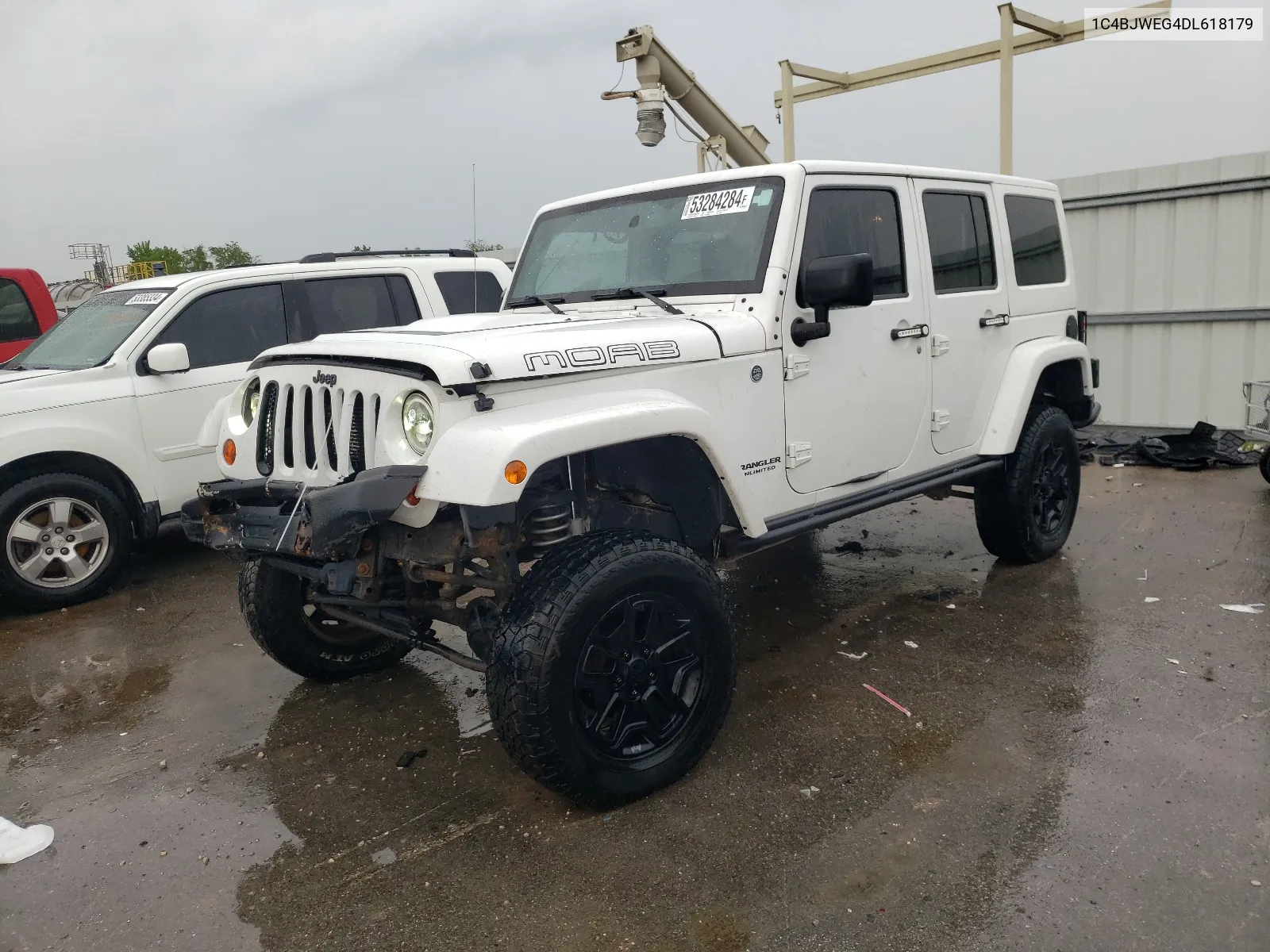 2013 Jeep Wrangler Unlimited Sahara VIN: 1C4BJWEG4DL618179 Lot: 53284284