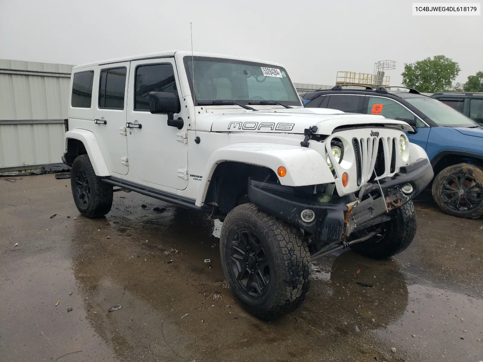 2013 Jeep Wrangler Unlimited Sahara VIN: 1C4BJWEG4DL618179 Lot: 53284284