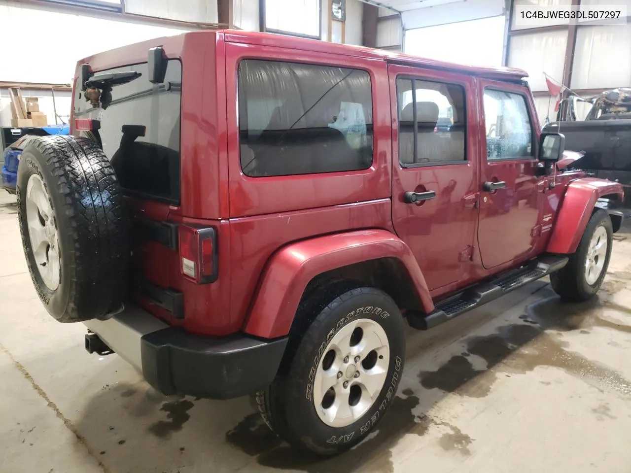 1C4BJWEG3DL507297 2013 Jeep Wrangler Unlimited Sahara