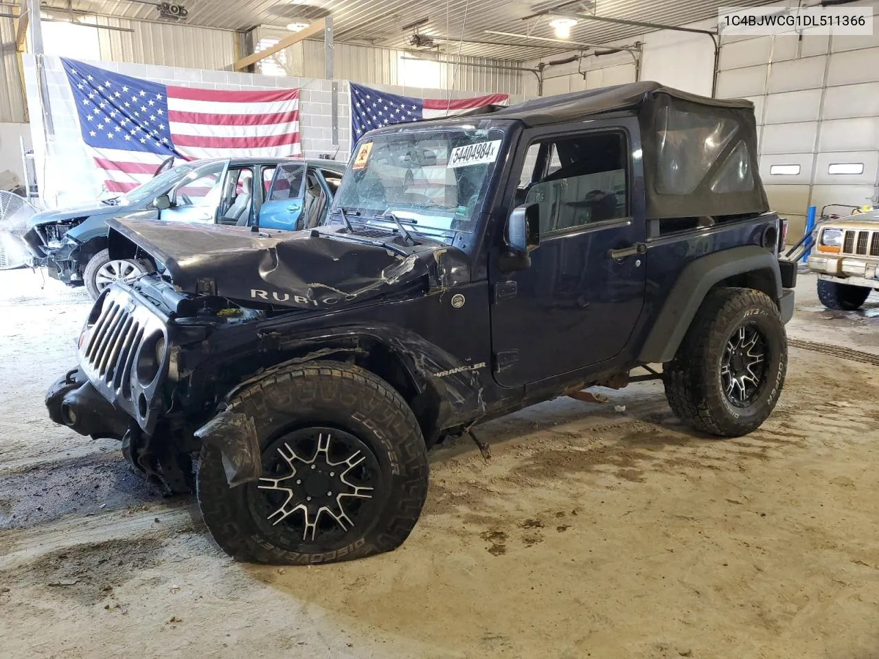 2013 Jeep Wrangler Rubicon VIN: 1C4BJWCG1DL511366 Lot: 54404984