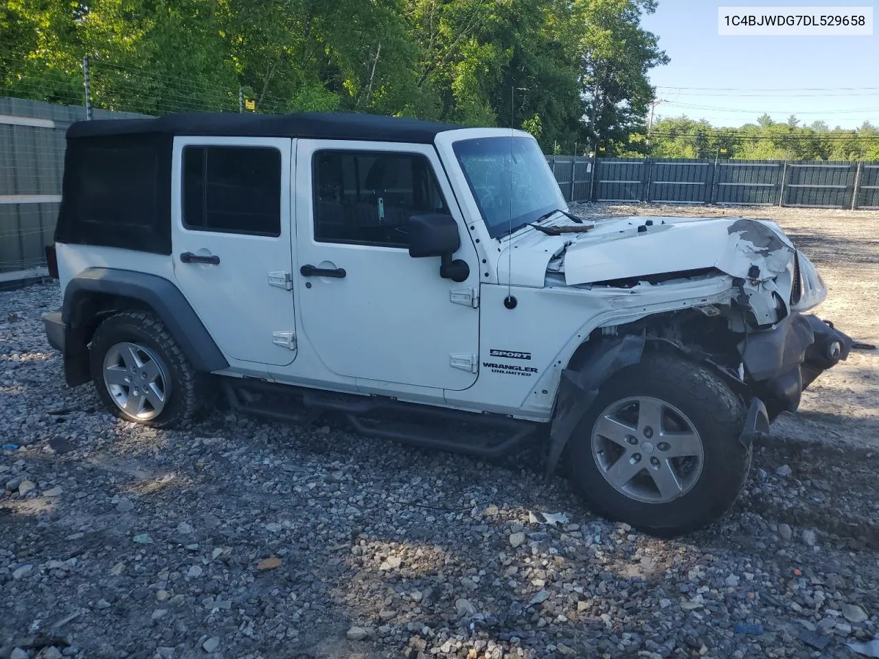 2013 Jeep Wrangler Unlimited Sport VIN: 1C4BJWDG7DL529658 Lot: 56834464