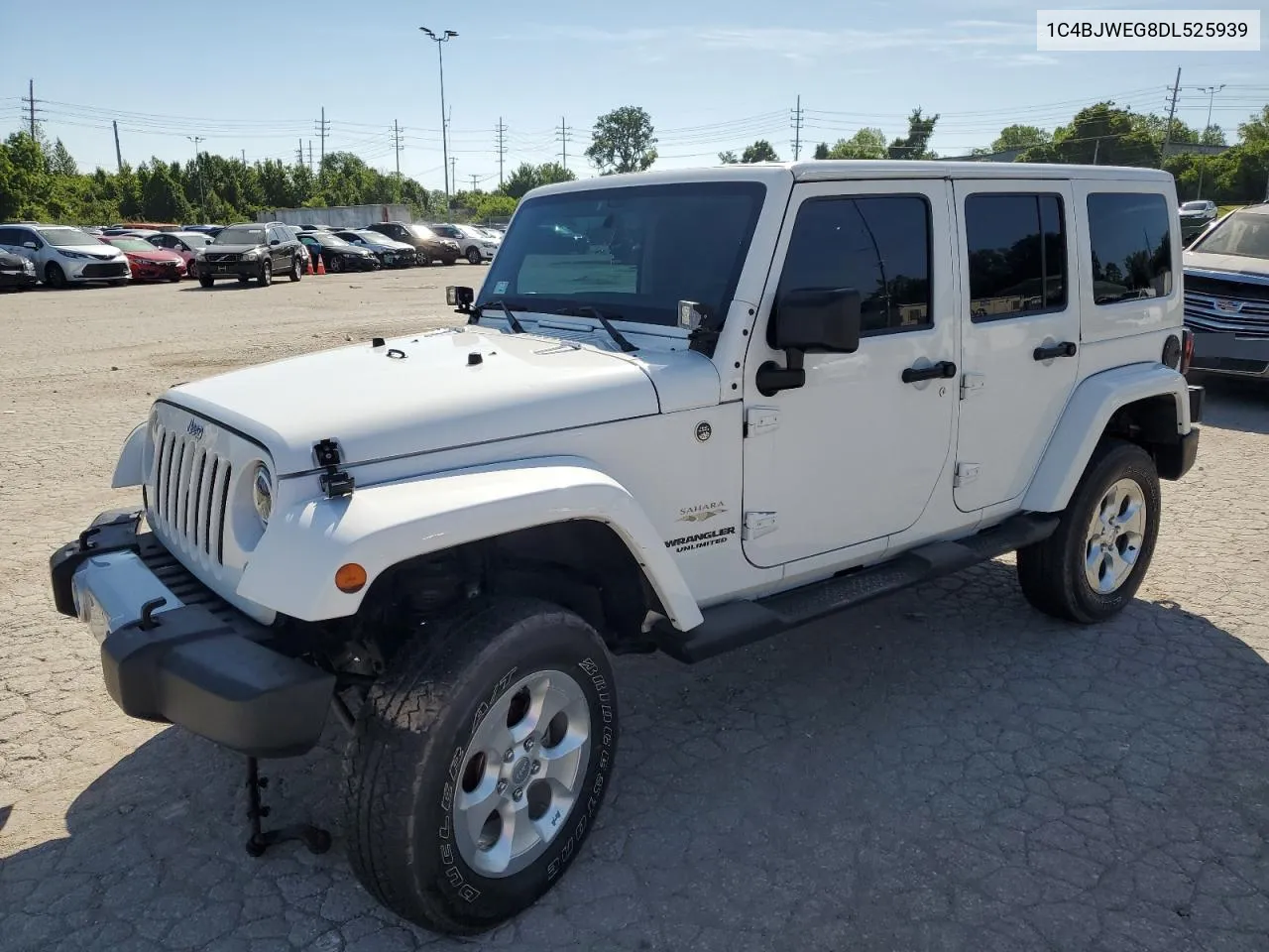 1C4BJWEG8DL525939 2013 Jeep Wrangler Unlimited Sahara