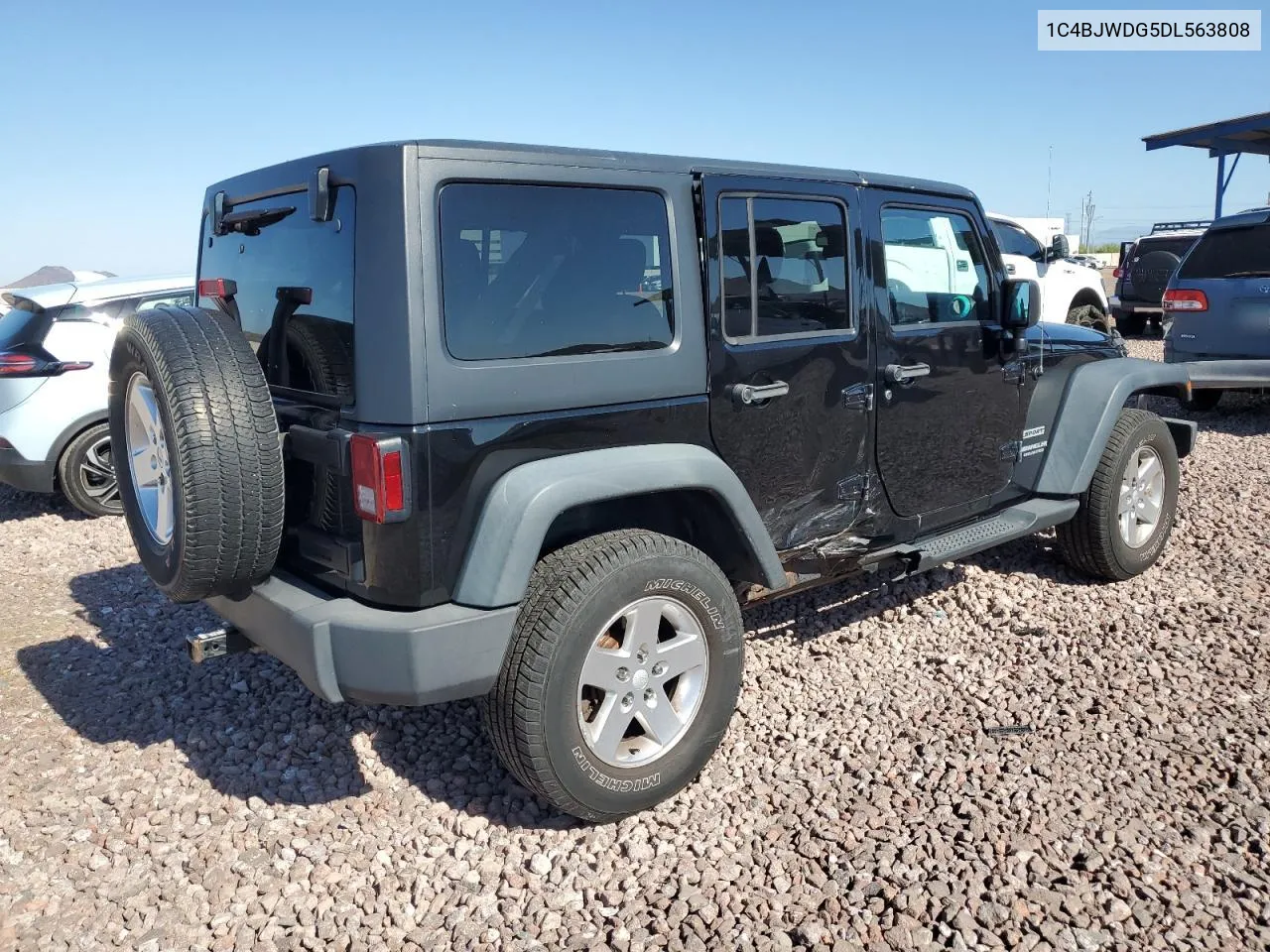 2013 Jeep Wrangler Unlimited Sport VIN: 1C4BJWDG5DL563808 Lot: 60931884