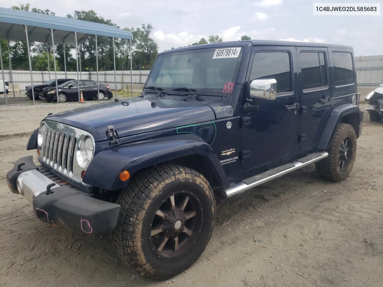 1C4BJWEG2DL585683 2013 Jeep Wrangler Unlimited Sahara