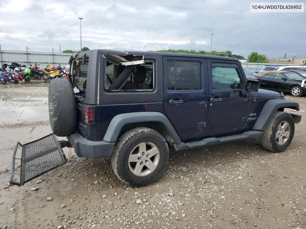 2013 Jeep Wrangler Unlimited Sport VIN: 1C4HJWDG7DL626952 Lot: 61596604