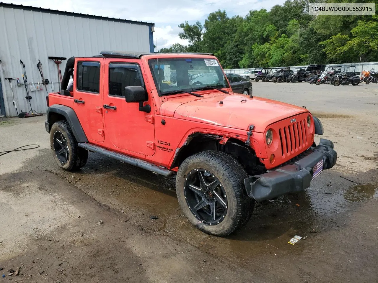 2013 Jeep Wrangler Unlimited Sport VIN: 1C4BJWDG0DL553915 Lot: 63023184