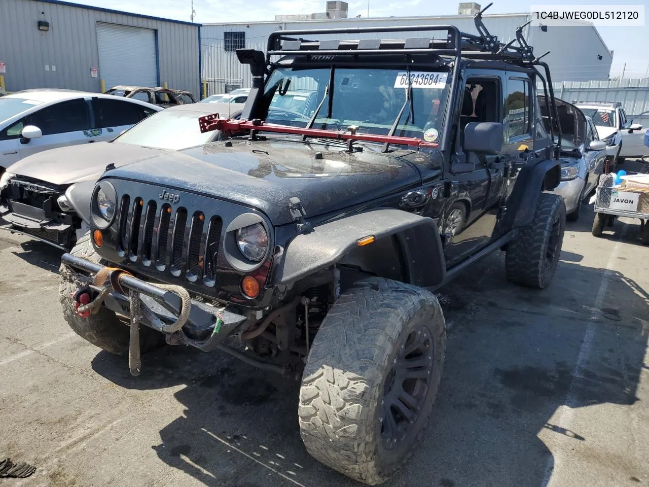 2013 Jeep Wrangler Unlimited Sahara VIN: 1C4BJWEG0DL512120 Lot: 66343684