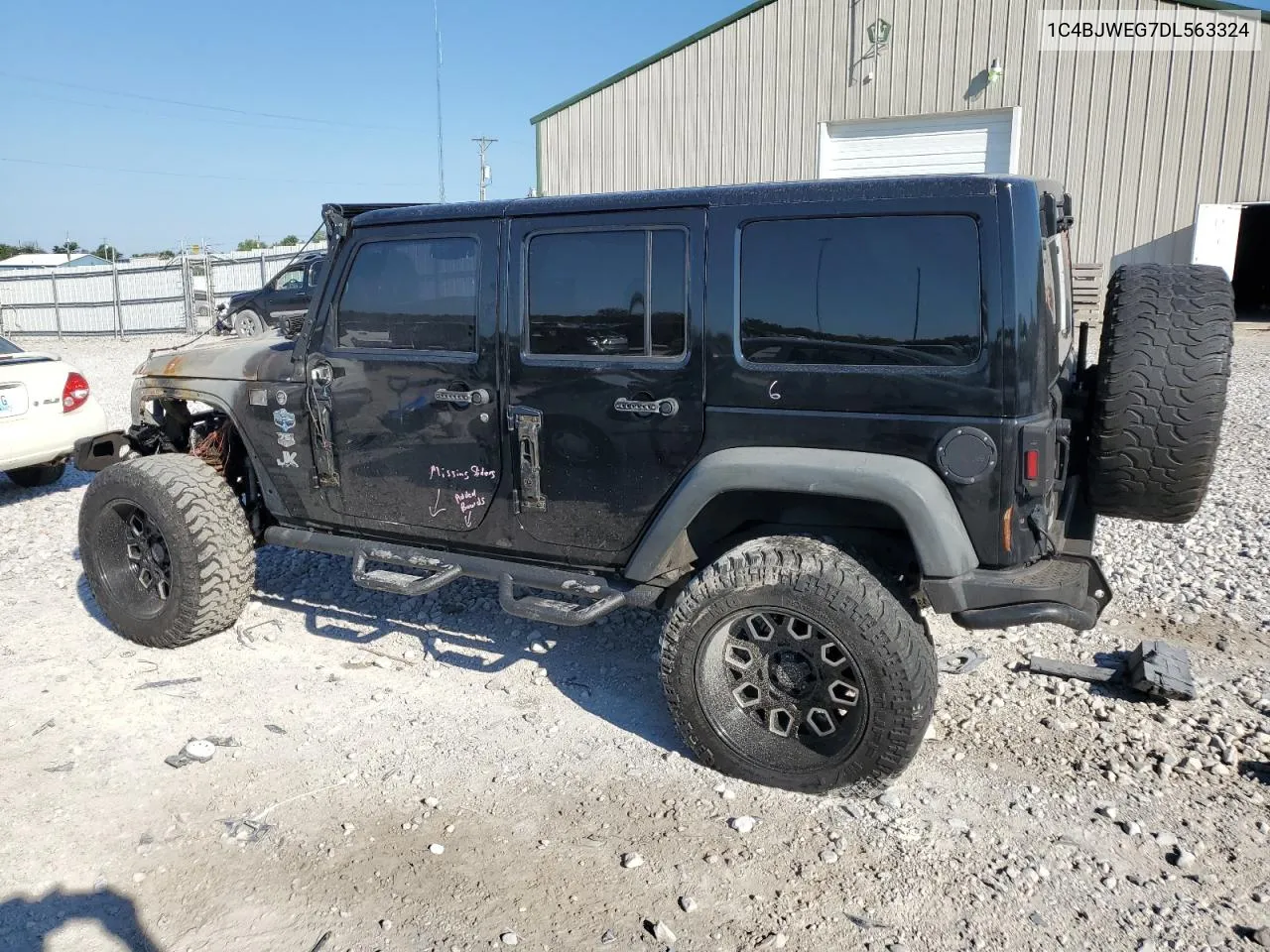 2013 Jeep Wrangler Unlimited Sahara VIN: 1C4BJWEG7DL563324 Lot: 67032254