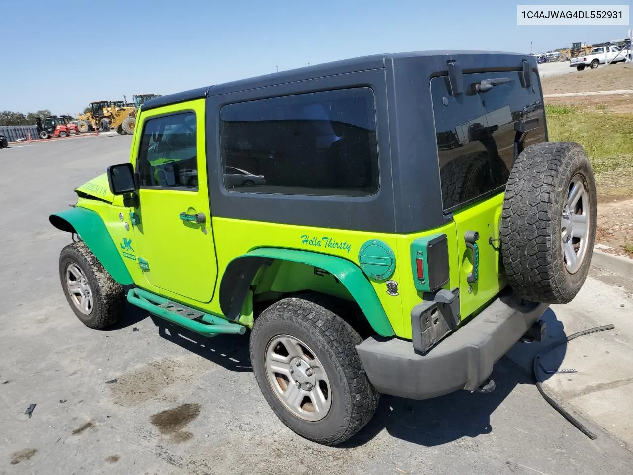 2013 Jeep Wrangler Sport VIN: 1C4AJWAG4DL552931 Lot: 69222394