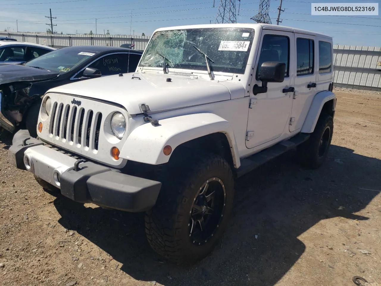 1C4BJWEG8DL523169 2013 Jeep Wrangler Unlimited Sahara