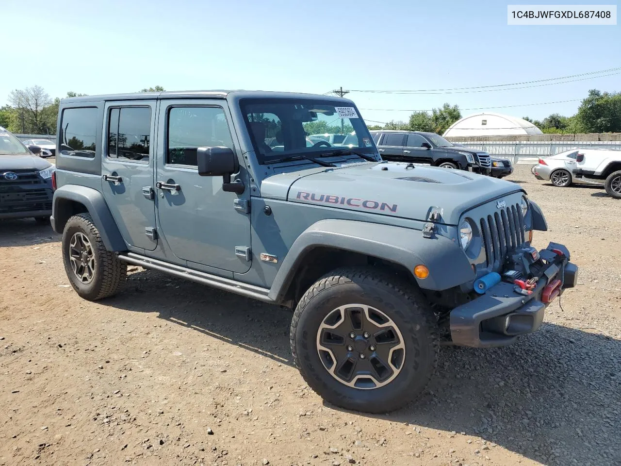 1C4BJWFGXDL687408 2013 Jeep Wrangler Unlimited Rubicon