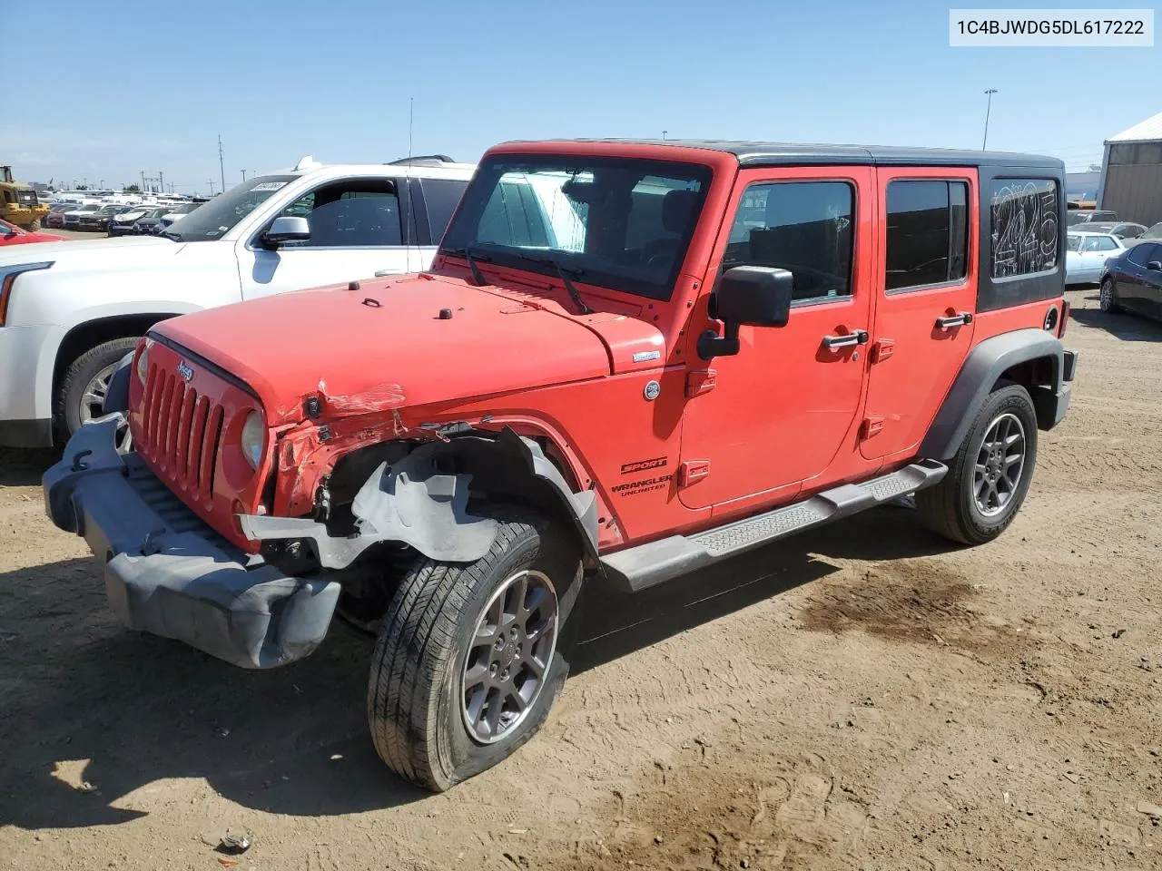 1C4BJWDG5DL617222 2013 Jeep Wrangler Unlimited Sport