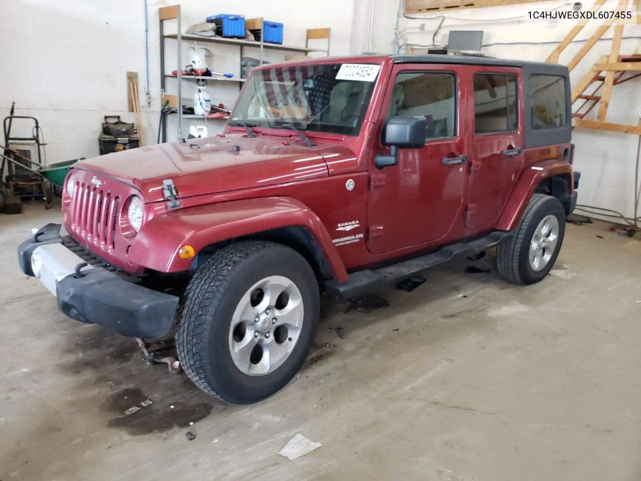 2013 Jeep Wrangler Unlimited Sahara VIN: 1C4HJWEGXDL607455 Lot: 70004854